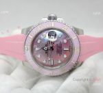 High Quality Rolex Submariner Pink MOP dial Rubber Strap 40mm Watch